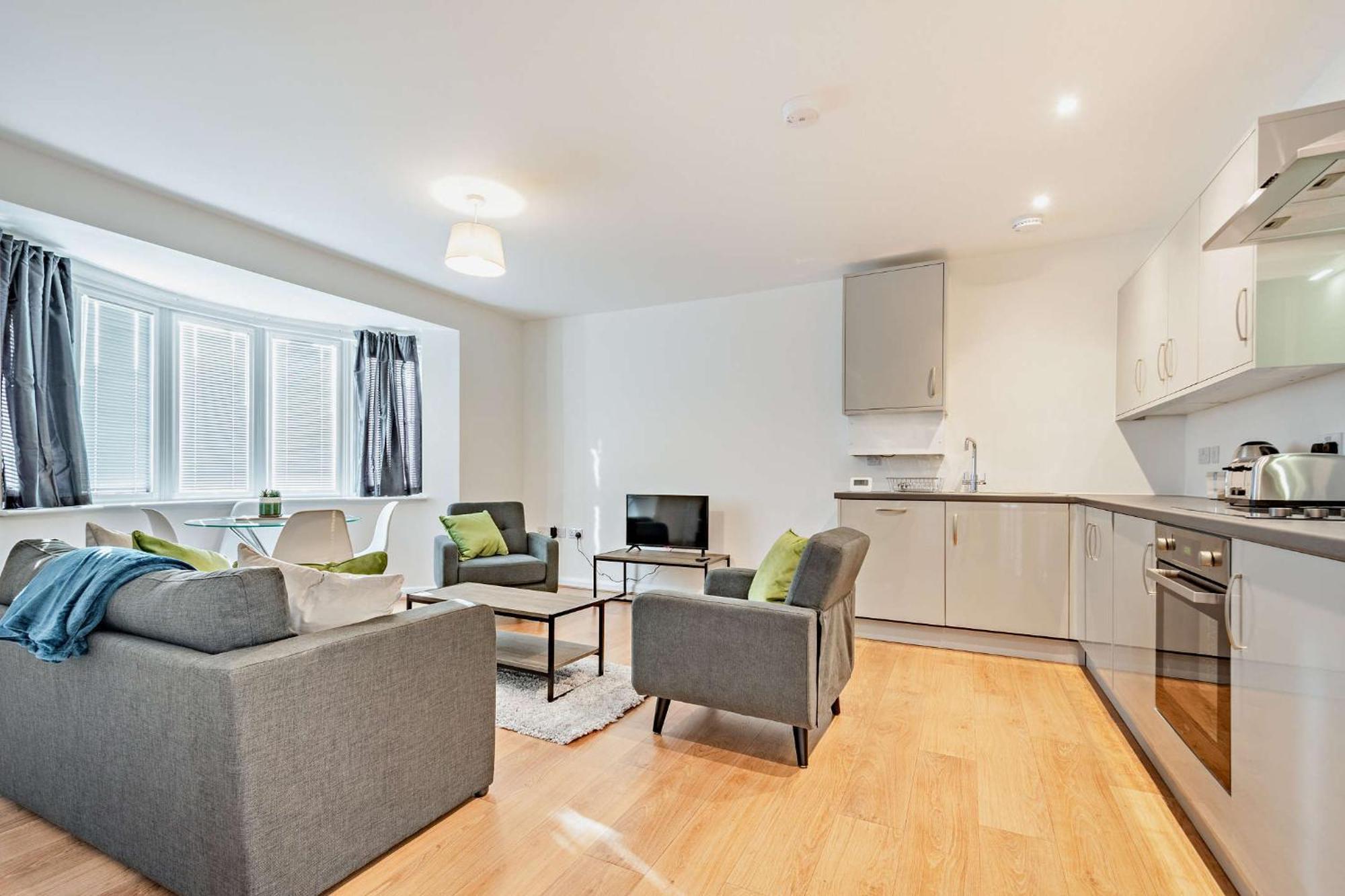Modern, City Living Apartments- Private Parking 牛津 外观 照片